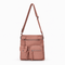 Faux Leather Multi-Pocket Crossbody Bag - Nerine