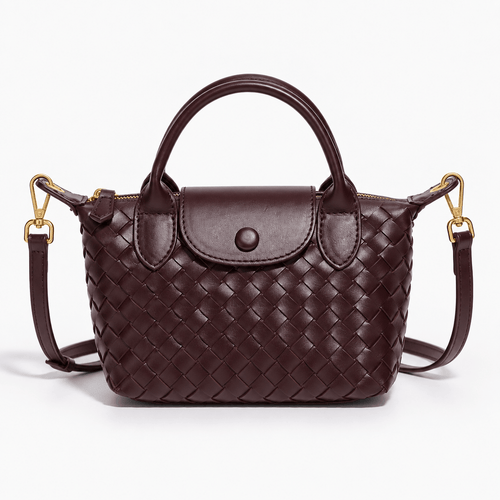 Woven Mini Crossbody Bag with Top Handles - Eloise