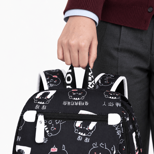 Girls' Waterproof Nylon School Backpack with Cartoon Print and USB Port - Gemma