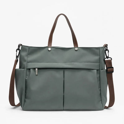 The Sunday Avenue Green Large School Shoulder Bag - Rosalind