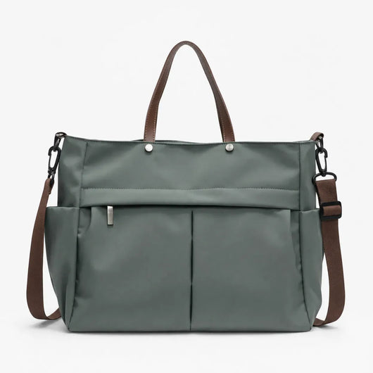 The Sunday Avenue Green Large School Shoulder Bag - Rosalind