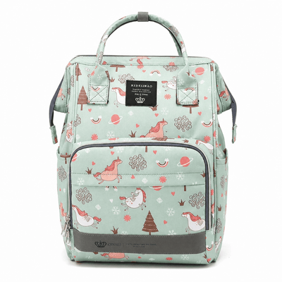 The Sunday Avenue Green Large Waterproof Diaper Bag - Primrose