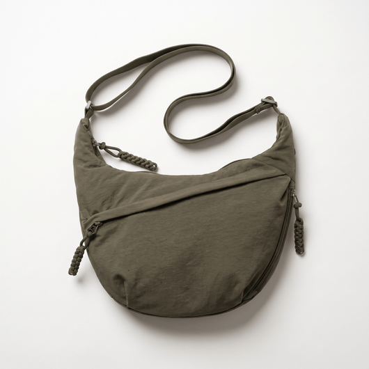 The Sunday Avenue Green Oversize Travel Bum Bag - Perry
