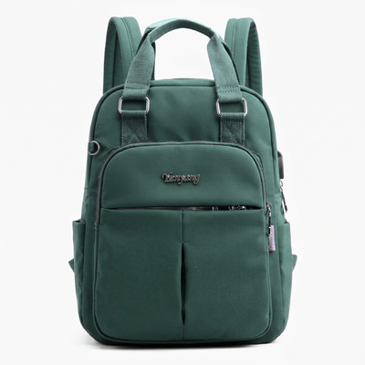 The Sunday Avenue Green Practical Everyday Backpack - Serena
