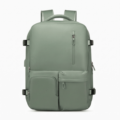 The Sunday Avenue Green Spacious Work Backpack - Kitty