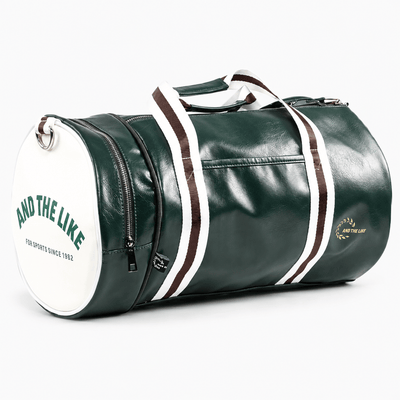 The Sunday Avenue Green Waterproof PU Leather Duffel Bag with Shoe Compartment