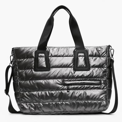 The Sunday Avenue Grey Cabin-Approved Travel Shoulder Bag - Finch