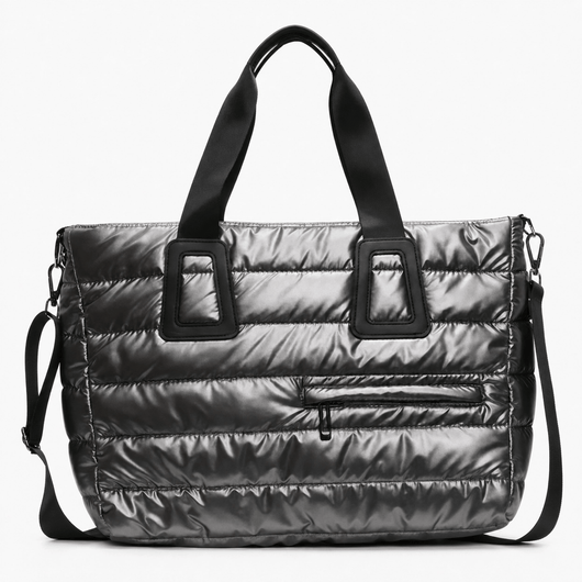 The Sunday Avenue Grey Cabin-Approved Travel Shoulder Bag - Finch