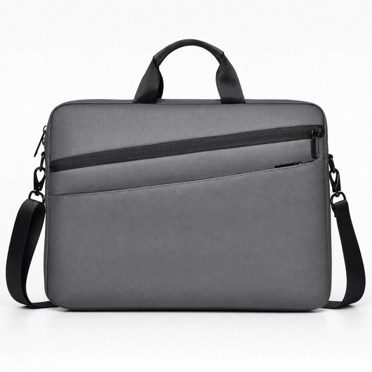 The Sunday Avenue Grey Messenger Bag Laptop Protection - Alistair