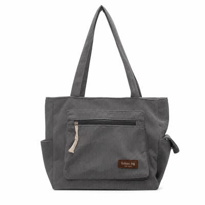 The Sunday Avenue Grey Messenger Bag With Organiser - Vale