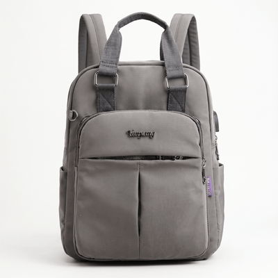 The Sunday Avenue Grey Practical Everyday Backpack - Serena