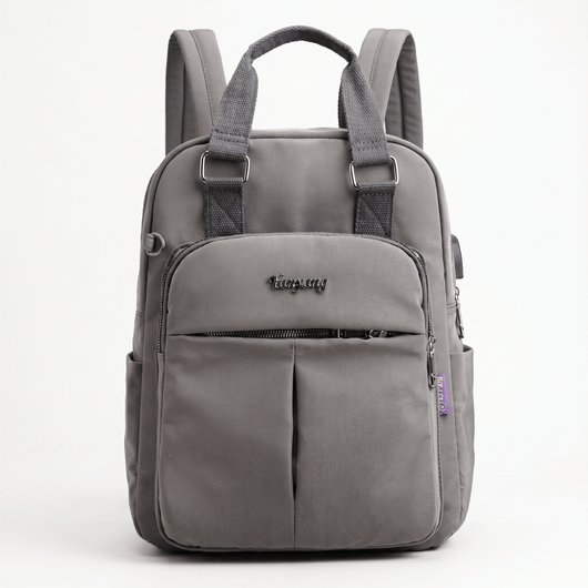 The Sunday Avenue Grey Practical Everyday Backpack - Serena