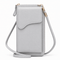 Women's PU Leather Crossbody Phone Bag with Zip Compartments - Cassandra