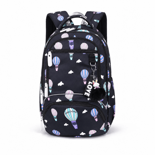 The Sunday Avenue Hot Air Balloon Kids Backpack Floral Print - Archie