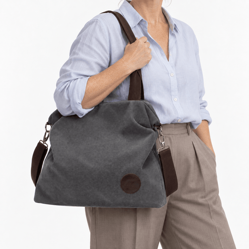 Canvas Convertible Shoulder Bag - Constance