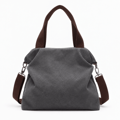The Sunday Avenue Kate Grey Canvas Convertible Shoulder Bag