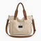 Structured Canvas Tote Bag for 15.6