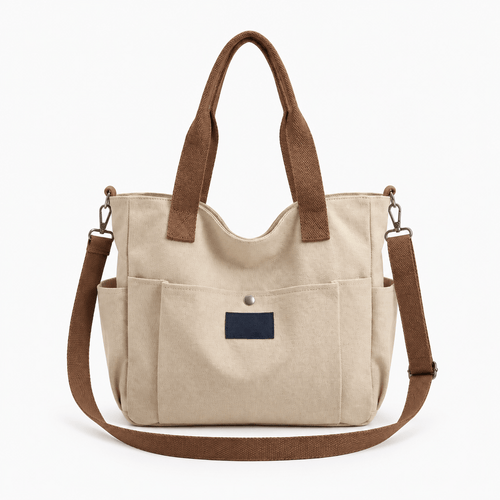 Structured Canvas Tote Bag for 15.6" Laptops - Honora