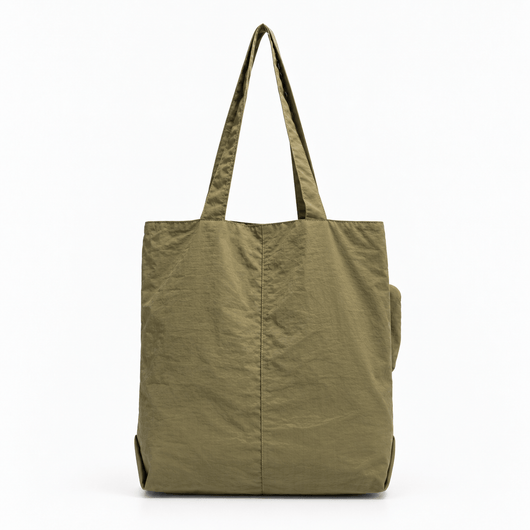 The Sunday Avenue Khaki Lightweight Tote Bag with Removable Zipped Pouch