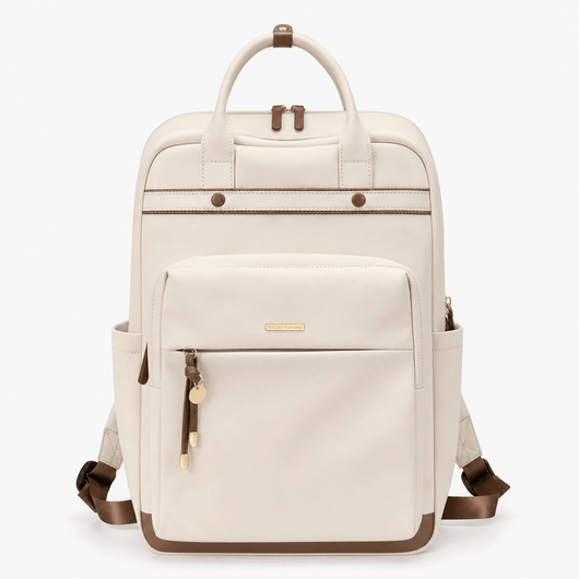 The Sunday Avenue Khaki Practical Everyday Backpack - Margot for Real Life