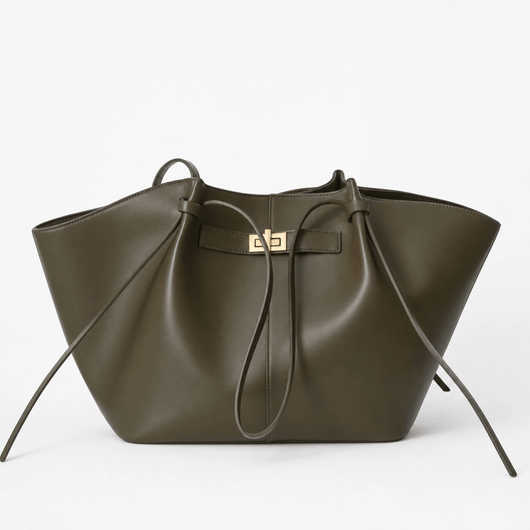 The Sunday Avenue Khaki Spacious Work Tote - Cordelia