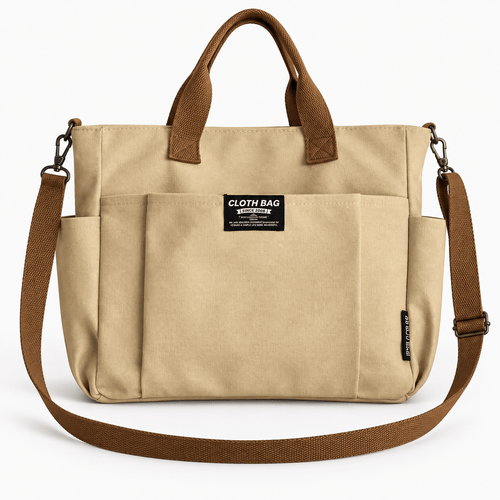 Structured Canvas Tote Bag for 15.6" Laptops - Honora