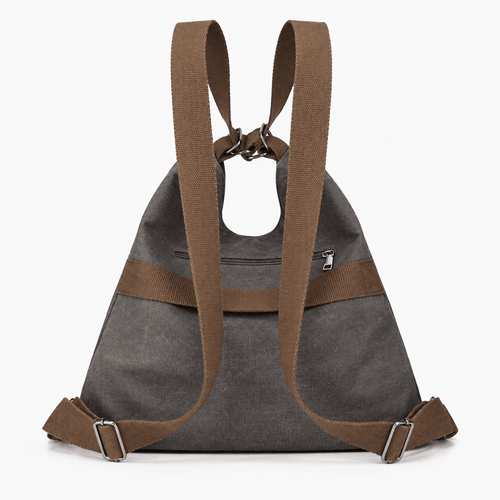 Canvas Convertible Shoulder Bag and Backpack - Cara