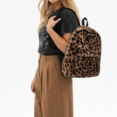 The Sunday Avenue Kids Plush Leopard Backpack - Charlie
