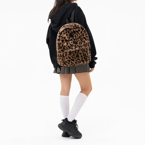Kids Plush Leopard Backpack - Charlie