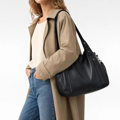 Large Retro Shoulder Bag - Bridget