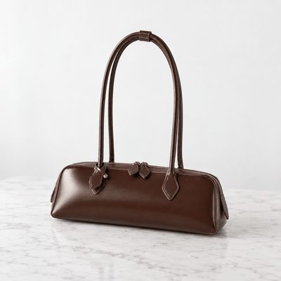 The Sunday Avenue Libra Covenette Brown Elongated Shoulder Bag