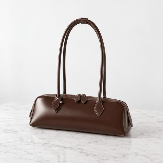 The Sunday Avenue Libra Covenette Brown Elongated Shoulder Bag