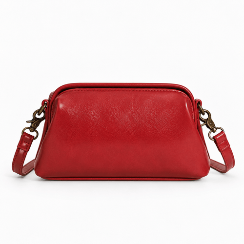 Vintage Structured Shoulder Bag - Clementine