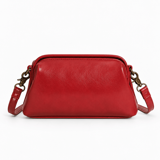 The Sunday Avenue Libra Vintage Red Structured Shoulder Bag