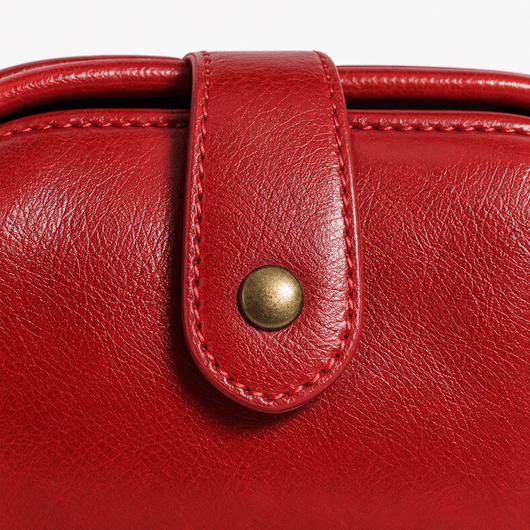 The Sunday Avenue Libra Vintage Red Structured Shoulder Bag