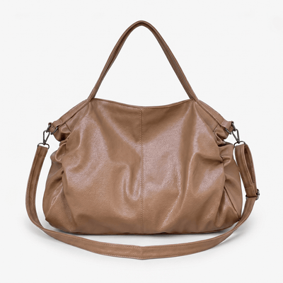 The Sunday Avenue Light Brown Large Soft Shoulder Bag - Tabitha