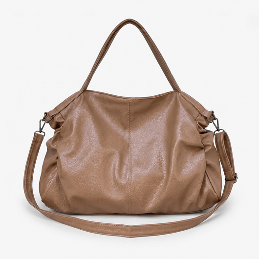 The Sunday Avenue Light Brown Large Soft Shoulder Bag - Tabitha
