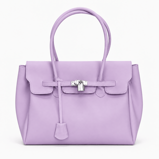 Matte Jelly PVC Tote Bag with Lock - Georgia