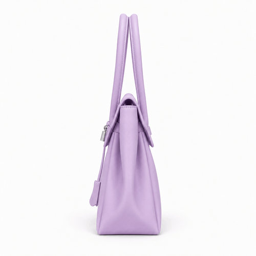 Matte Jelly PVC Tote Bag with Lock - Georgia