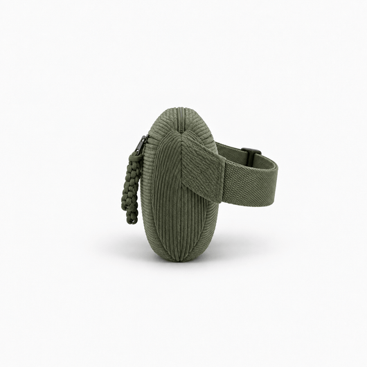 The Sunday Avenue Lise Green Corduroy Belt Bag