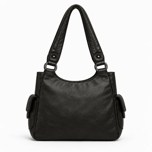 PU Leather Multi-Pocket Shoulder Bag - Jessamine