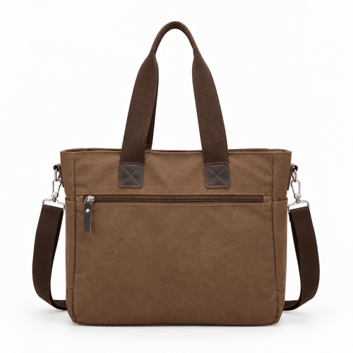 Canvas Multi-Pocket Tote Bag - Loveday