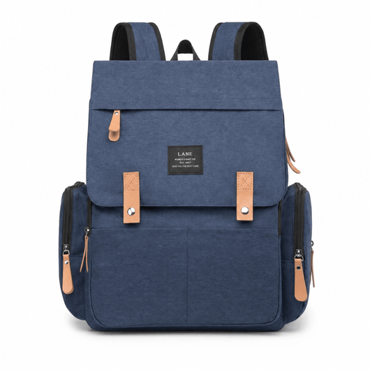 The Sunday Avenue Navy Insulated Diaper Backpack - Aurelia