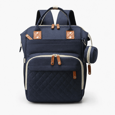 The Sunday Avenue Navy Quilted Maternity Backpack - Rowena