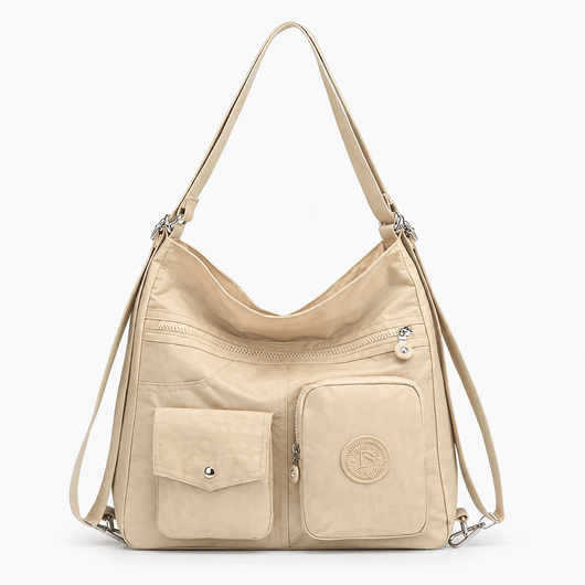 The Sunday Avenue Off-White Stacey Blue Convertible Multi-Pocket Bag