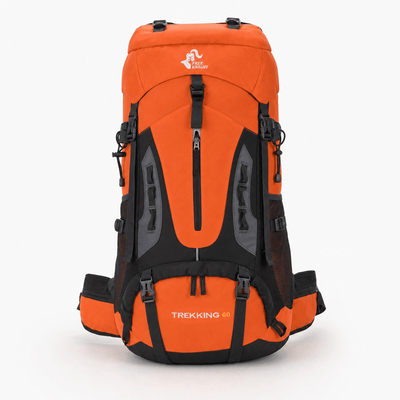The Sunday Avenue Orange Large Capacity Hiking Backpack - Miles