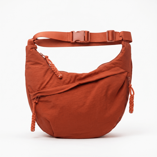 The Sunday Avenue Orange Oversize Travel Bum Bag - Perry