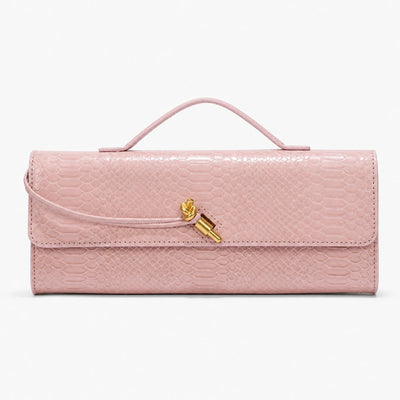 The Sunday Avenue Pink Evening Compact Zip Clutch - Bea