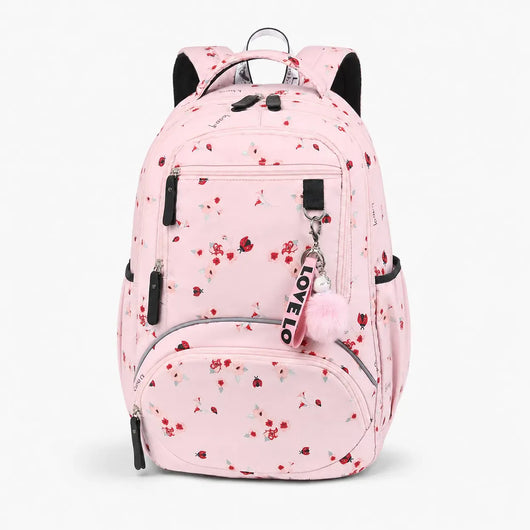 The Sunday Avenue Pink Kids Backpack Floral Print - Archie
