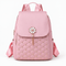 Quilted Purse Backpack with Pearl Flower Accent - Genevieve